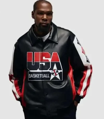 Kevin Durant USA Basketball Leather Jacket