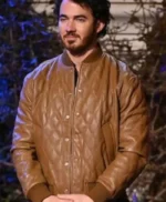 Kevin Jonas Claim To Fame S02 Quilted Leather Jacket