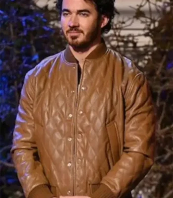 Kevin Jonas Claim To Fame S02 Quilted Leather Jacket