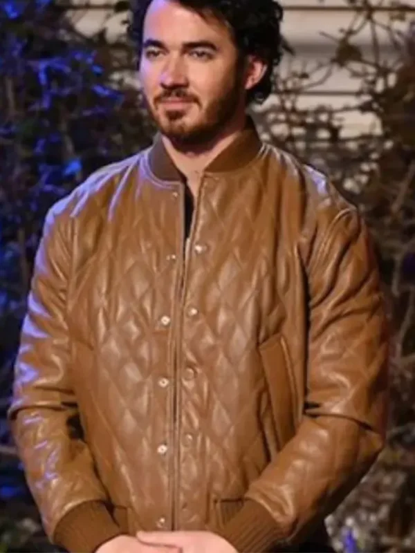 Kevin Jonas Claim To Fame S02 Quilted Leather Jacket