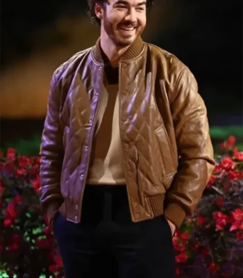 Kevin Jonas Claim To Fame S02 Quilted Leather Jacket