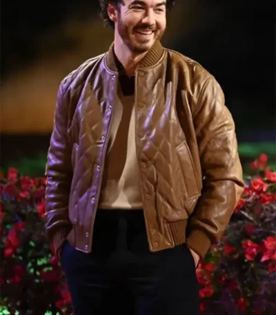 Kevin Jonas Claim To Fame S02 Quilted Leather Jacket