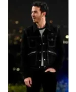 Kevin Jonas Claim to Fame S01 Black Denim Jacket