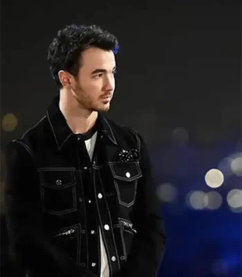 Kevin Jonas Claim to Fame S01 Black Denim Jacket