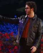 Kevin Jonas Claim to Fame S02 black Leather Jacket