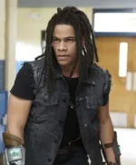 Khalil Payne Black Lightning Denim Vest
