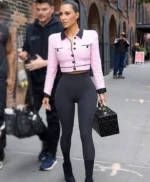 Kim Kardashian Barbie Pink Cropped Jacket