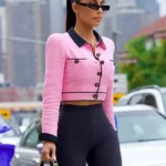 Kim Kardashian Barbie Pink Cropped Jacket