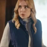 Kirsten Comerford Christmas On The Alpaca Farm Blue Vest
