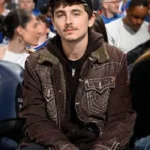 Knicks vs 76ers Timothee Chalamet Trucker Jacket