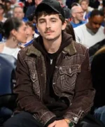 Knicks vs 76ers Timothee Chalamet Trucker Jacket