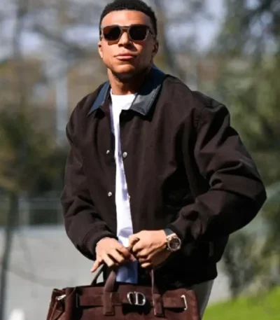 Kylian Mbappe Brown Jacket