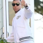 Kylian Mbappe Christian White Varsity Jacket