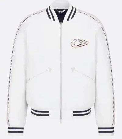 Kylian Mbappe Christian White Varsity Jacket