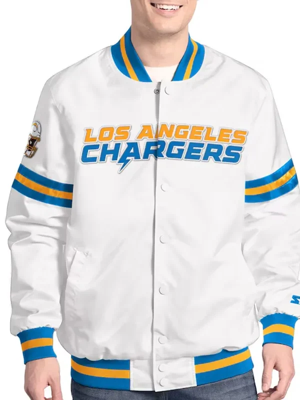 LA Chargers Scout Varsity Satin Jacket