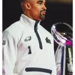 LIX Super Bowl Jalen Hurts White Jacket
