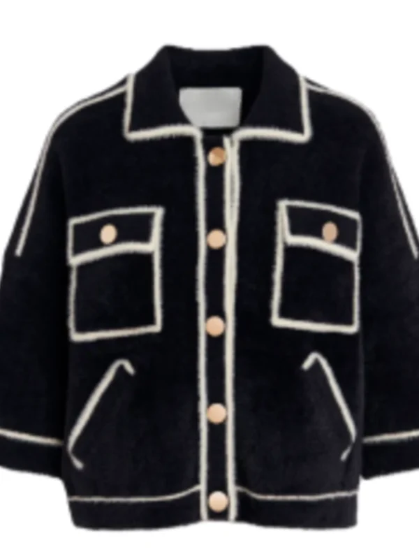 Laird Elsbeth Black Cropped Jacket