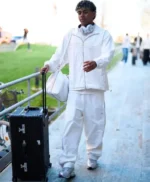 Lamine Yamal SP5DER x Adidas White Jacket