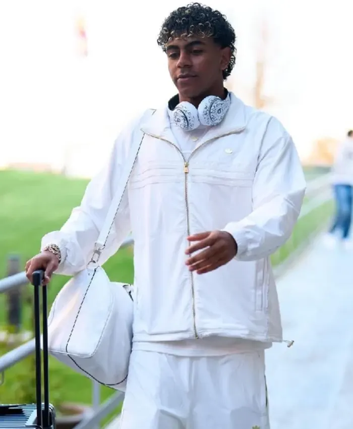 Lamine Yamal SP5DER x Adidas White Jacket Lamine Yamal SP5DER x Adidas White Jacket