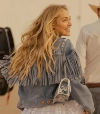 Landman Ainsley Norri Denim Fringe Jacket