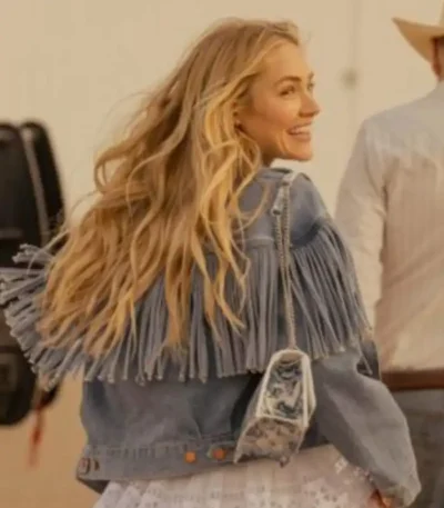 Landman Ainsley Norri Denim Fringe Jacket