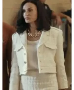 Landman S02 Demi Moore White Cropped Jacket