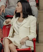 Landman S02 Demi Moore White Cropped Jacket