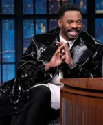 Late Night with Seth Meyers Colman Domingo Leather Coat