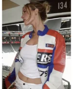 Lauren Kyle Oilers Racing Leather Jacket