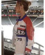 Lauren Kyle Oilers Racing Leather Jacket