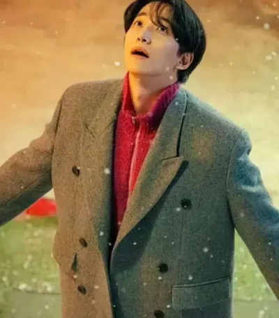 Lee Jun-ho Typhoon Family Grey Wool Coat
