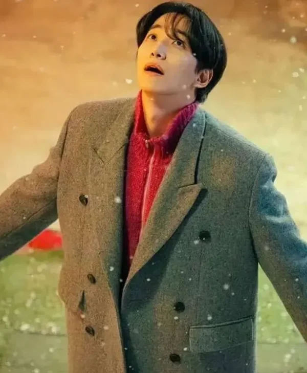 Lee Jun-ho Typhoon Family Grey Wool Coat