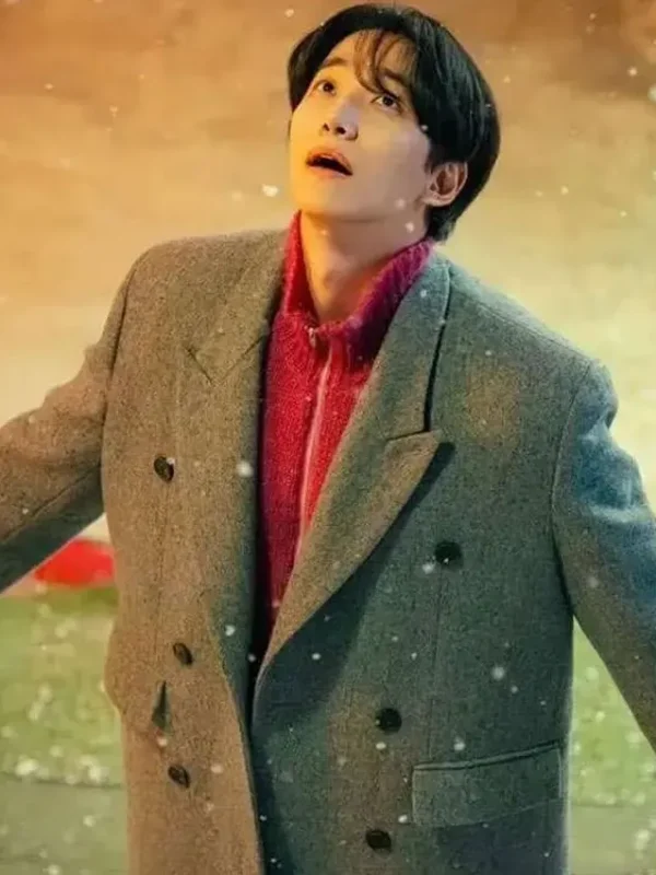 Lee Jun-ho Typhoon Family Grey Wool Coat
