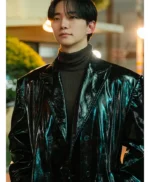 Lee Jun-ho Typhoon Family Leather Coat