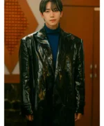Lee Jun-ho Typhoon Family Leather Coat