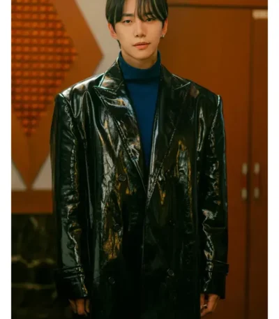 Lee Jun-ho Typhoon Family Leather Coat