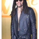 Leny Kravitz Black Leather Biker Jacket