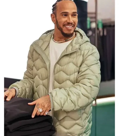 Lewis Hamilton Quilted Puffer Jacket