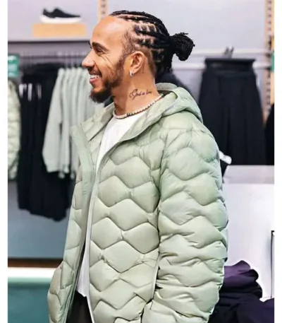 Lewis Hamilton Quilted Puffer Jacket