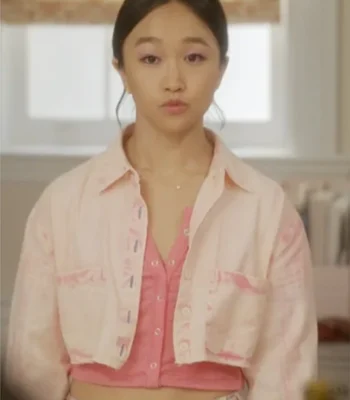Lily Goldenblatt And Just Like That S03 Pink Cropped Jacket
