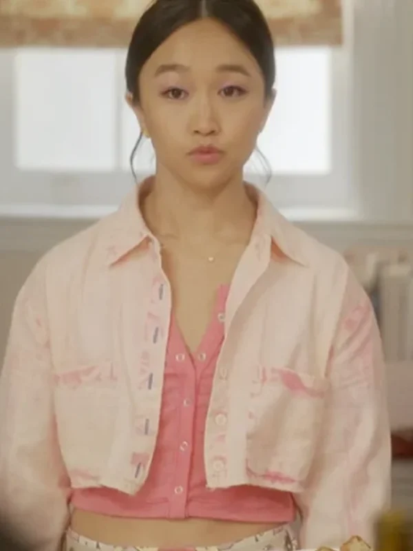 Lily Goldenblatt And Just Like That S03 Pink Cropped Jacket
