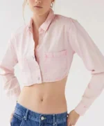 Lily Goldenblatt And Just Like That S03 Pink Cropped Jacket