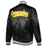 Locker Room Washington Commanders Black Satin Jacket