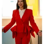 Loot S03 Molly Novak Red Peplum Blazer