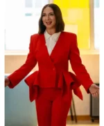 Loot S03 Molly Novak Red Peplum Blazer