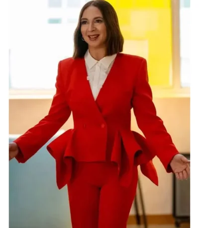 Loot S03 Molly Novak Red Peplum Blazer