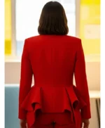 Loot S03 Molly Novak Red Peplum Blazer