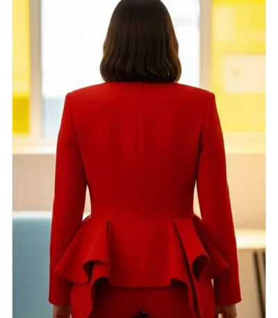 Loot S03 Molly Novak Red Peplum Blazer