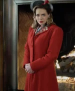 Lucy Hardgrove A Biltmore Christmas 2023 Red Trench Coat