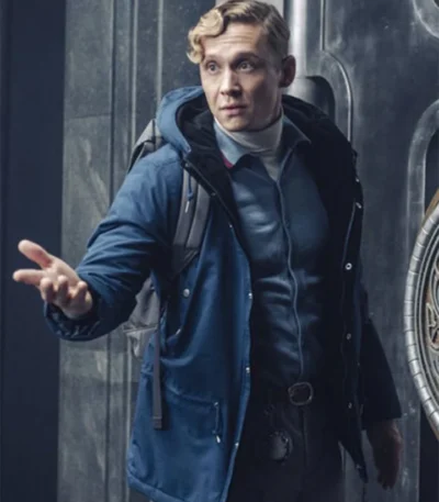 Ludwig Dieter Army of Thieves Blue Parachute Jacket With Hood
